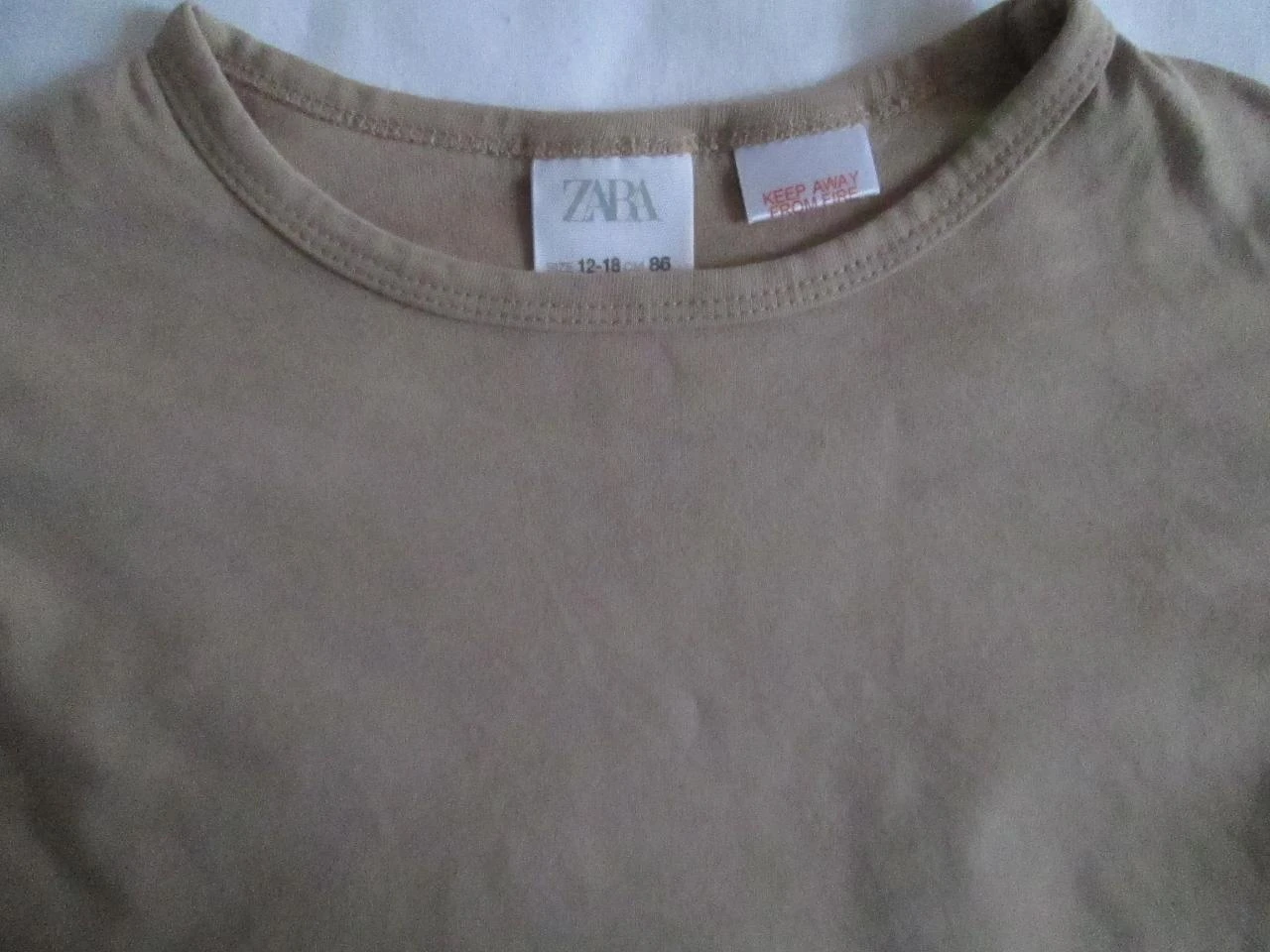 Tee-shirt taupe Zara – photo 2